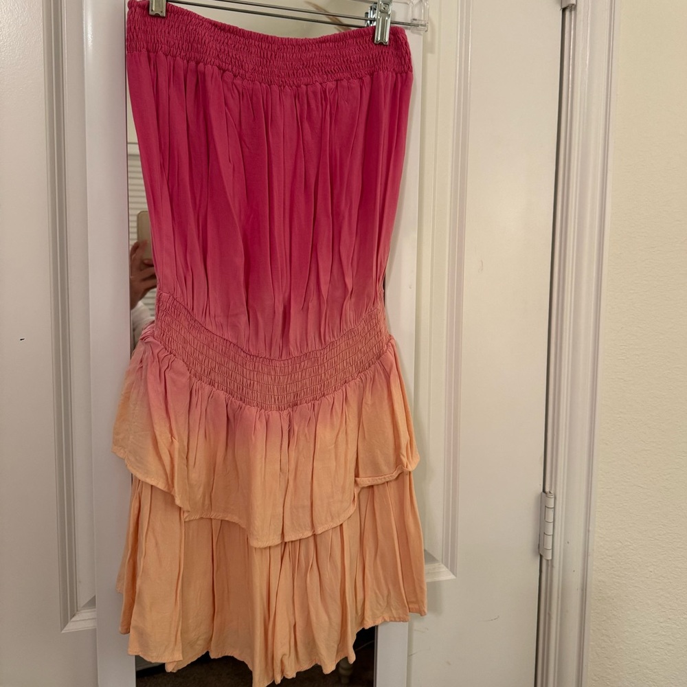 Mustard Seed strapless mini dress